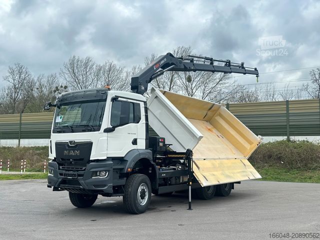 MAN TGS 33.440 6x6 /3-Seiten- Kipper / HIAB 228-4