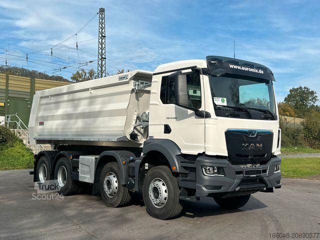 Tippbil MAN TGS 41.480 BB 8X4 Euromix Mulden Kipper HARDOX