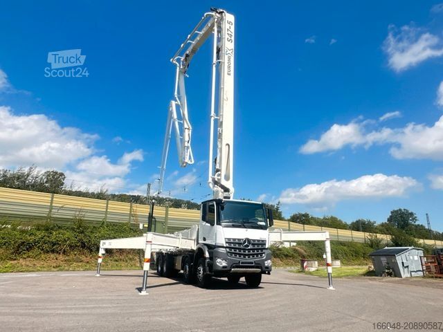 Tovornjak s črpalko za beton MERCEDES-BENZ Arocs 5 4142  8x4 SWAN TSP 47-5 160RZ ( 47m )