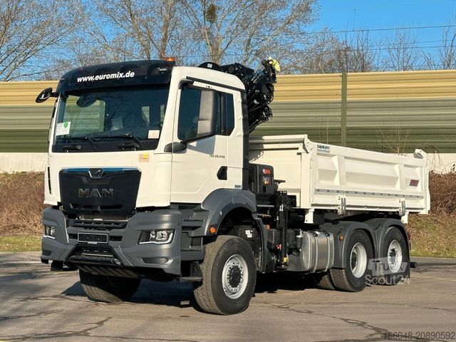 MAN TGS 28.440 6x4-4/3-Seiten- Kipper / Hiab 228-6