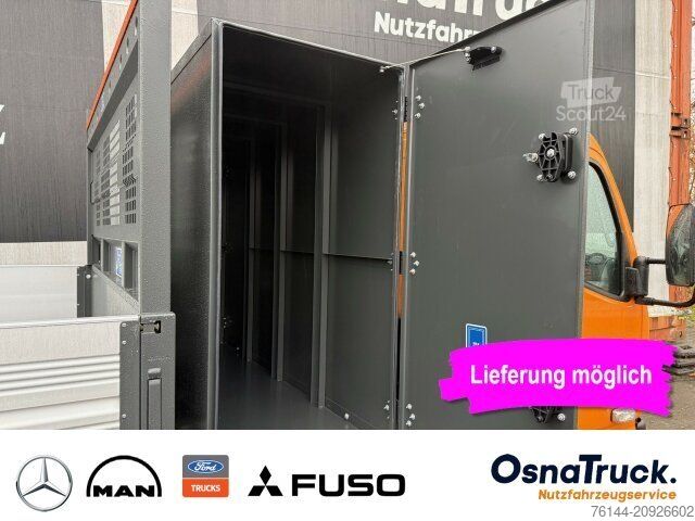 Tippbil skåpbil MITSUBISHI 3C15 AMT Hinterkipper+Box Klima,AHK3,5t,Diff.-Sp