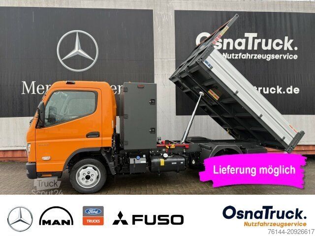Billenőplatós furgon FUSO 3C15 Hinterkipper + Box Klima,AHK 3,5t,Diff.-Sp.