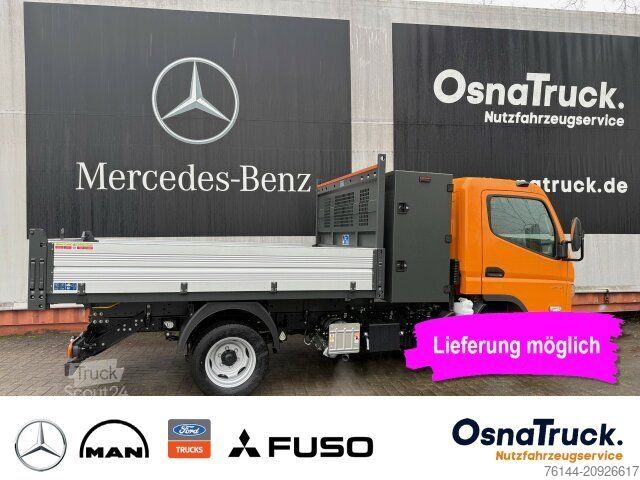 Billenőplatós furgon FUSO 3C15 Hinterkipper + Box Klima,AHK 3,5t,Diff.-Sp.