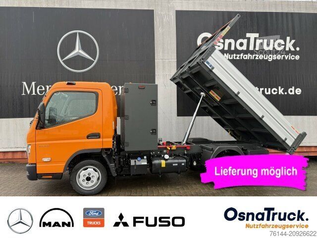 Billenőplatós furgon FUSO 3C15 Hinterkipper + Box Klima,AHK 3,5t,Diff.-Sp.