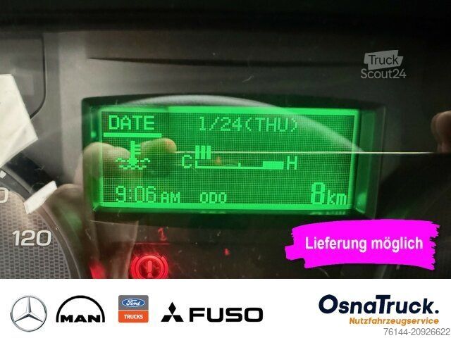 Billenőplatós furgon FUSO 3C15 Hinterkipper + Box Klima,AHK 3,5t,Diff.-Sp.