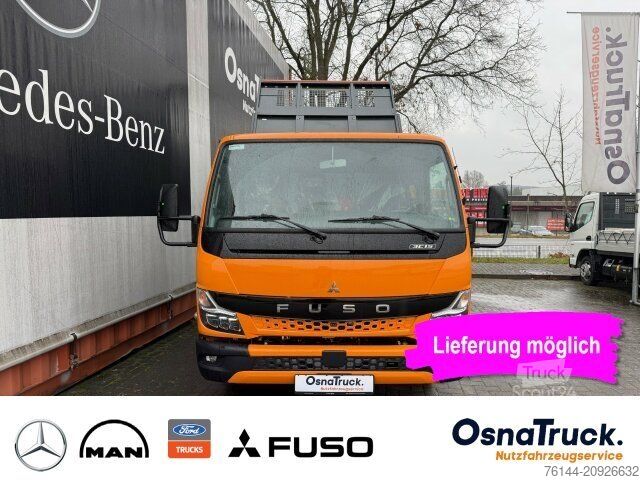 Tippbil skåpbil MITSUBISHI 3C15 Hinterkipper + Box Klima,AHK 3,5t,Diff.-Sp.