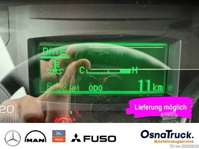 Tippbil skåpbil MITSUBISHI 3C15 Hinterkipper + Box Klima,AHK 3,5t,Diff.-Sp.