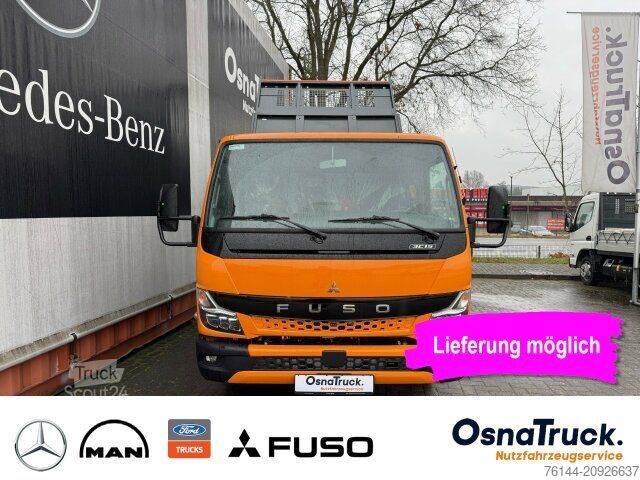 Tippbil skåpbil MITSUBISHI 3C15 Hinterkipper + Box Klima,AHK 3,5t,Diff.-Sp.