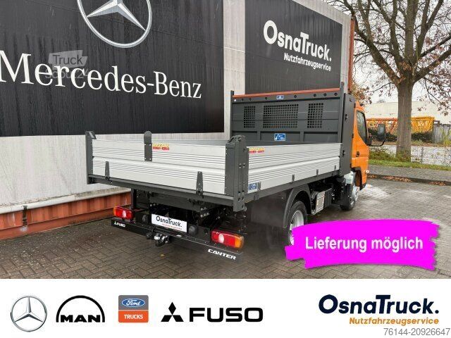 Tippbil skåpbil MITSUBISHI 3C15 Hinterkipper + Box Klima,AHK 3,5t,Diff.-Sp.