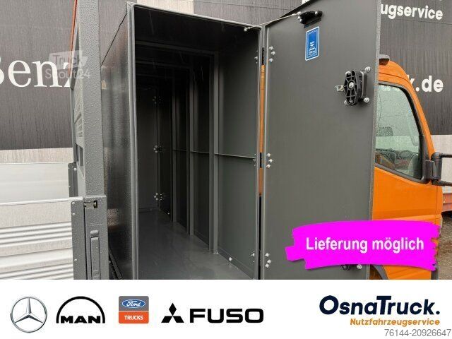 Tippbil skåpbil MITSUBISHI 3C15 Hinterkipper + Box Klima,AHK 3,5t,Diff.-Sp.