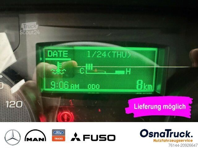 Tippbil skåpbil MITSUBISHI 3C15 Hinterkipper + Box Klima,AHK 3,5t,Diff.-Sp.