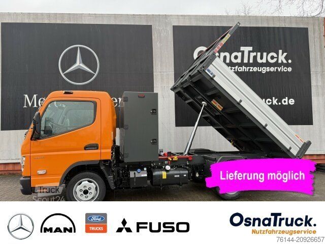 Billenőplatós furgon FUSO 3C15 AMT Hinterkipper+Box Klima,AHK3,5t,Diff.-Sp