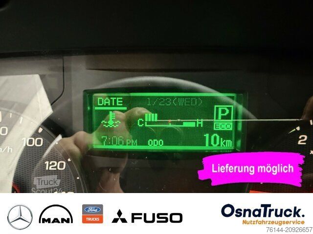 Billenőplatós furgon FUSO 3C15 AMT Hinterkipper+Box Klima,AHK3,5t,Diff.-Sp