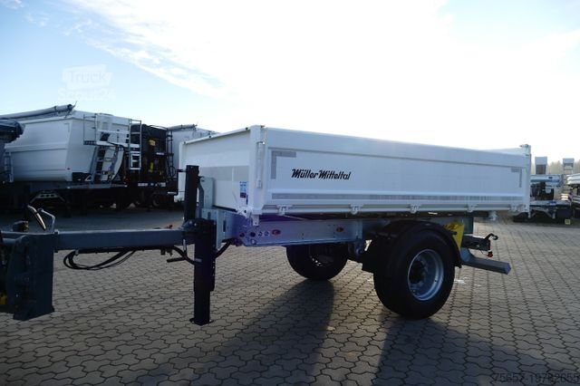 Driezijdige kipperaanhanger MÜLLER-MITTELTAL 1-achs 9,6 to. kipper mit ALU Bordwänden