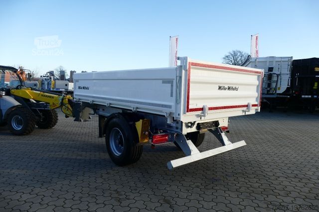 Driezijdige kipperaanhanger MÜLLER-MITTELTAL 1-achs 9,6 to. kipper mit ALU Bordwänden