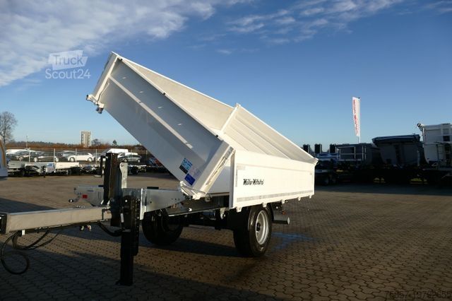 Tresidigt tippvagnssläp MÜLLER-MITTELTAL 1-achs 9,6 to. kipper mit ALU Bordwänden