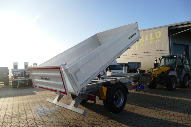 Tresidigt tippvagnssläp MÜLLER-MITTELTAL 1-achs 9,6 to. kipper mit ALU Bordwänden