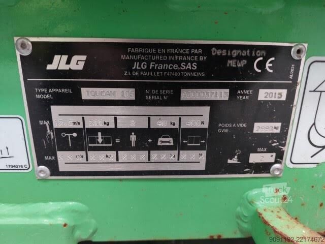 Zdvíhacia plošina JLG TOUCAN 10E