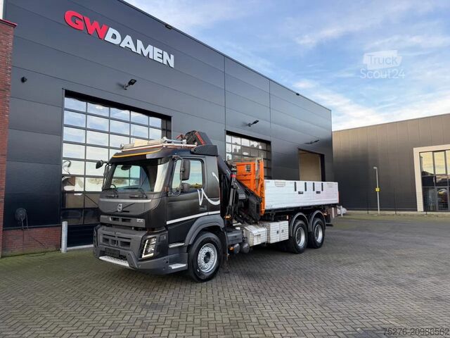 Benne à 3 côtés Volvo FMX 460 6x4 3 zijdige Kipper/ Hiab 288 E-6,Winc...