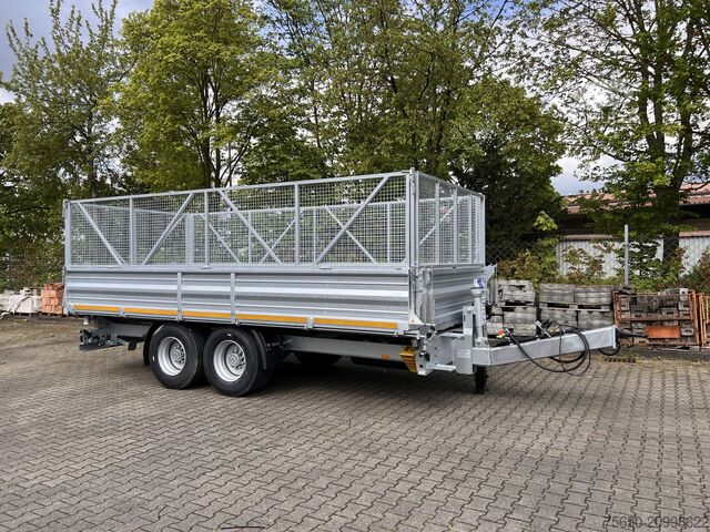 Kiepaanhangwagen Möslein TTD 14  5,70 m  14 t Tandem- Kipper Tieflader 5,70 m lang, Breite Reifen-- Neufahrzeug --