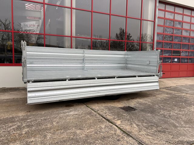 Kiepaanhangwagen Möslein TTD 19 AB  19 t Tandem 3 Seiten Kipper TiefladerAufsatzbordwänden-- Neufahrzeug --