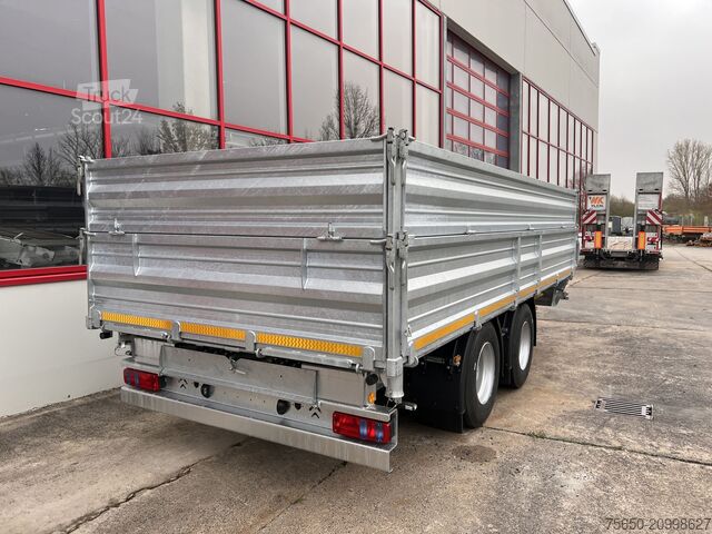 Kiepaanhangwagen Möslein TTD 19 AB  19 t Tandem 3 Seiten Kipper TiefladerAufsatzbordwänden-- Neufahrzeug --