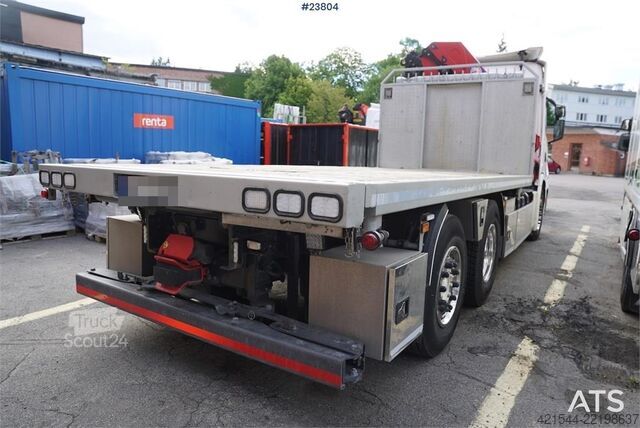 Jeřábové vozidlo Scania G410 6x2 gas truck with HMF 2820 crane and 3-way t