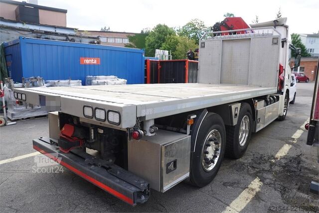 Jeřábové vozidlo Scania G410 6x2 gas truck with HMF 2820 crane and 3-way t