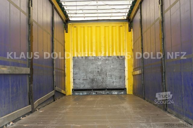 Open oplegger met zeil KRONE SD Pritsche Plane Hubdach Edscha Liftachse