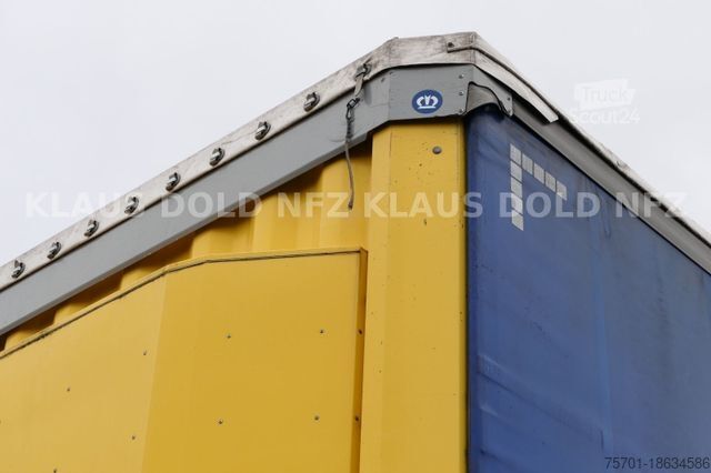 Open oplegger met zeil KRONE SD Pritsche Plane Hubdach Edscha Liftachse