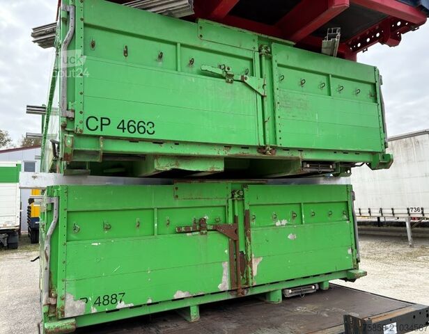 Plateau interchangeable Krone Baustoff 7,45m Zurringe Bordwände Türen