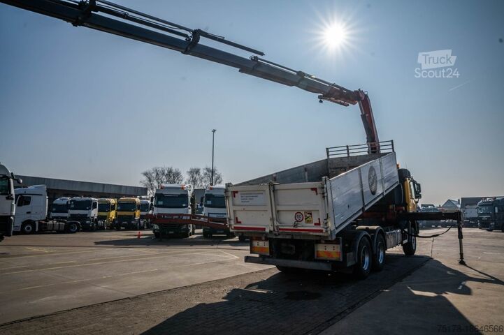 Camion-benne avec grue MERCEDES ACTROS 3344 K-MP3+FASSI F245