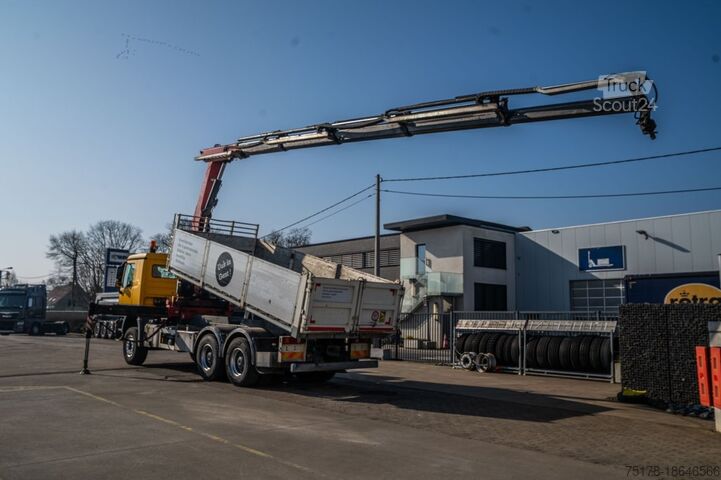Camion-benne avec grue MERCEDES ACTROS 3344 K-MP3+FASSI F245