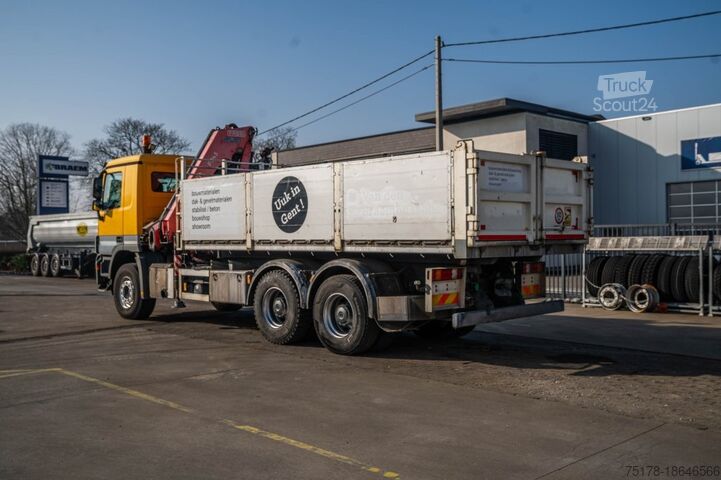 Camion-benne avec grue MERCEDES ACTROS 3344 K-MP3+FASSI F245
