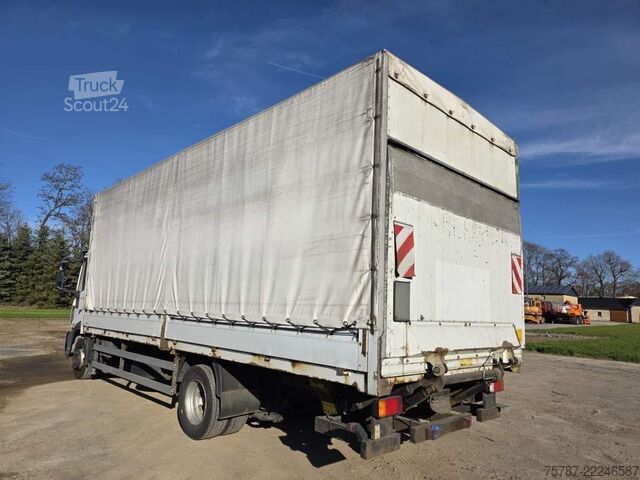 Camion plateau avec bâche IVECO 120E25 Pritsche&Plane,Ladebordwand 1,5 To
