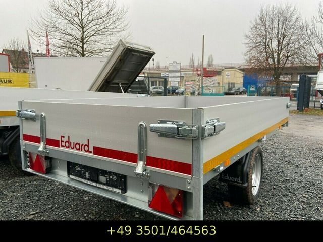 Biltrailer EDUARD Hochlader 750 kg 250x145x30 cm, LH 63 cm 13"