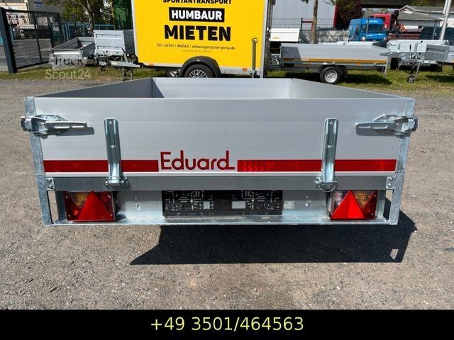 Biltrailer EDUARD Hochlader 230x145x30 cm, 750 kg, LH 63 cm, 13 "