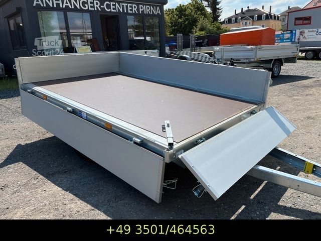 Biltrailer EDUARD Hochlader 230x145x30 cm, 750 kg, LH 63 cm, 13 "