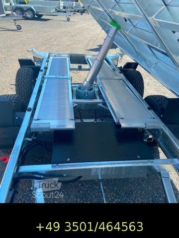 Three-way tipper trailer HAPERT Cobalt+ 3 Seitenkipper 3,5 t  Schienen, E-Pumpe