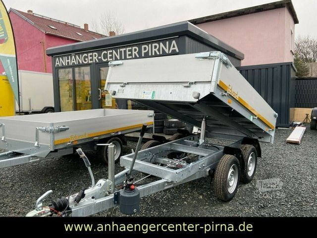 Biltrailer EDUARD Heckkipper 2700 kg 256x150 cm Handpumpe LH 63 cm