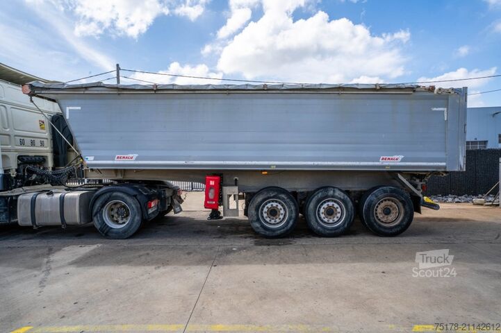 Ανατρεπόμενο φορτηγό BENALU C39C17-ALU + BACHE - 30m3