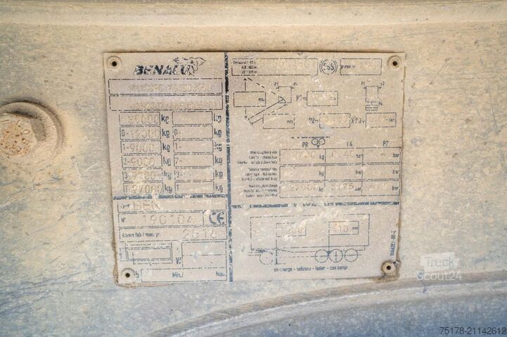 Ανατρεπόμενο φορτηγό BENALU C39C17-ALU + BACHE - 30m3