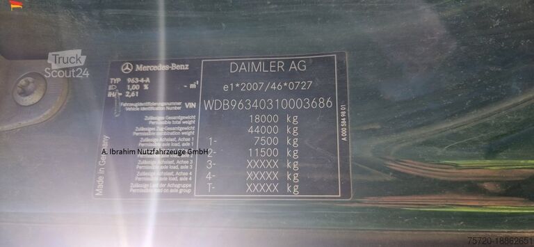 Tracteur routier standard Mercedes-Benz 1840 Actros, 3x vorhanden, identisch