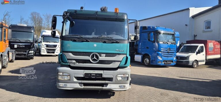 Pašizgāzējs kravas automašīna Mercedes-Benz 1824 Kipper Kran, Edelstahlaufbau Tierentsorgung