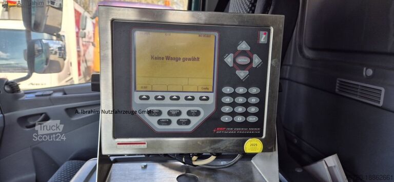 Pašizgāzējs kravas automašīna Mercedes-Benz 1824 Kipper Kran, Edelstahlaufbau Tierentsorgung