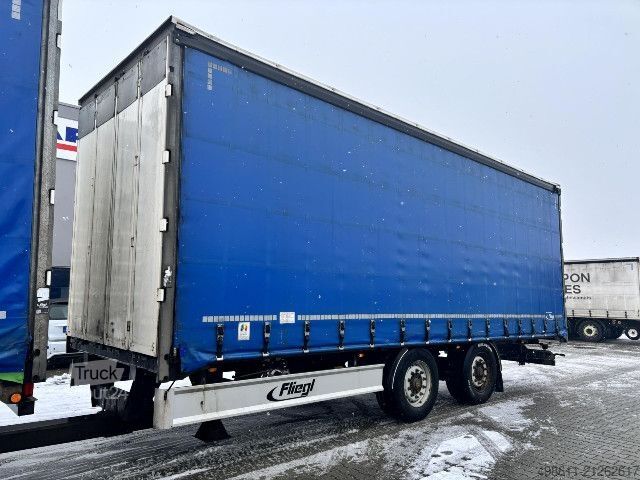 Tenteli düz yataklı kamyon DAF XF 530 FAN SSC PLANE INTARDER + ANHÄNGER 38 STELL