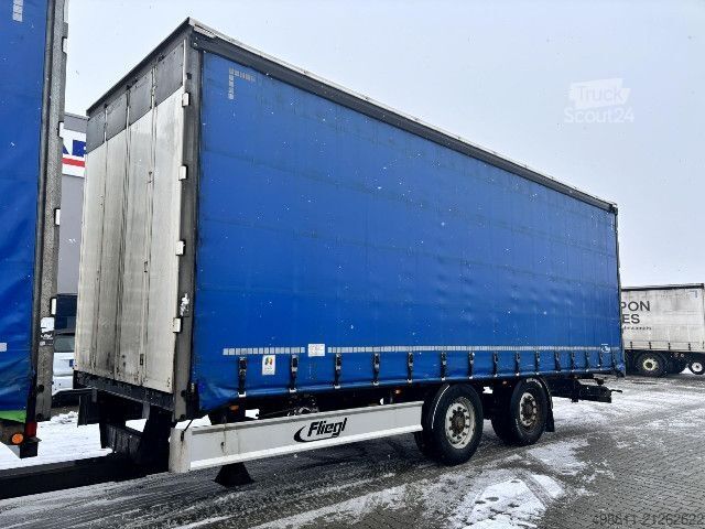 Tenteli düz yataklı kamyon DAF XF 530 FAN SSC PLANE INTARDER + ANHÄNGER 38 STELL