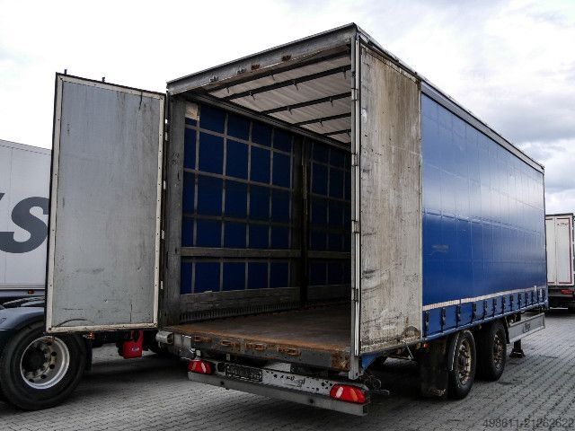 Tenteli düz yataklı kamyon DAF XF 530 FAN SSC PLANE INTARDER + ANHÄNGER 38 STELL