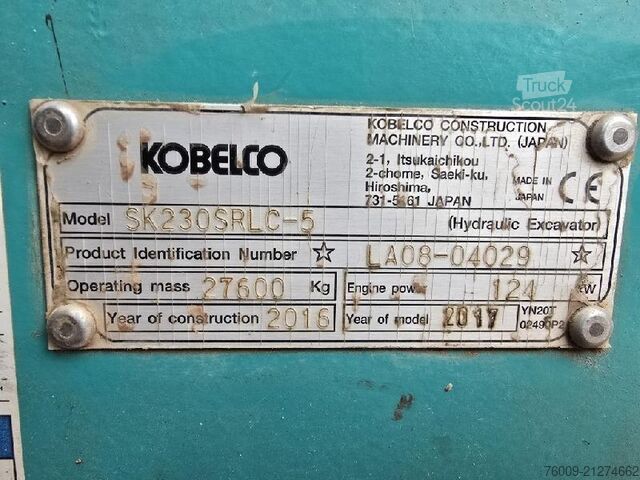 Kettenbagger Kobelco SK230SRLC-5