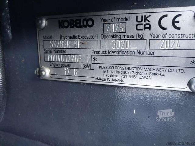 Minibagger Kobelco SK28SR-6E